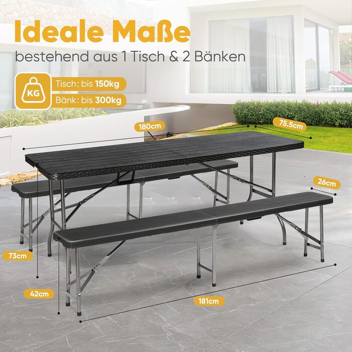 Комплект мебели для отдыха на природе Sekey