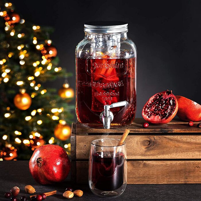 Диспенсер для напитков с краном и крышкой 4 л Navaris