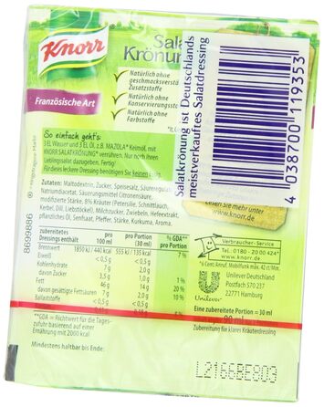 Заправка для салату Knorr у французькому стилі (5 шт. по 5 шт.)