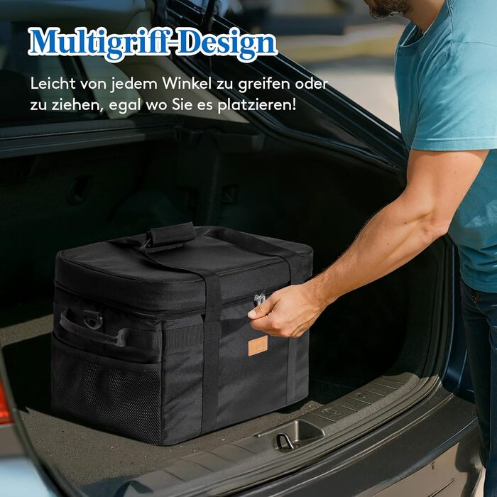 Термосумка 30 л чорна Lifewit