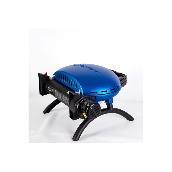 КОМПЛЕКТ Портативний переносний газовий гриль O-GRILL 500, синій  + шланг в подарунок! Код: 011673