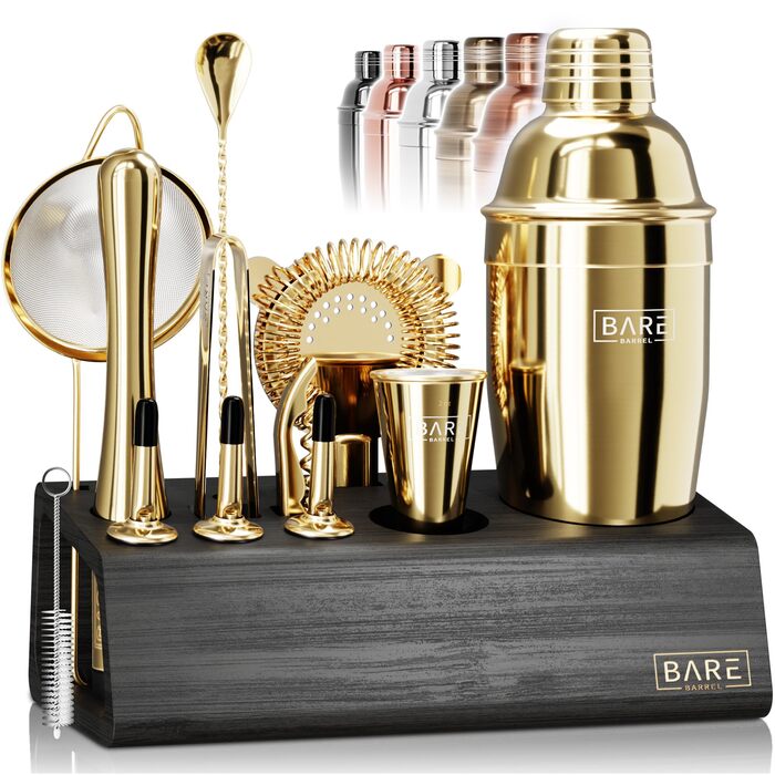 Професійний набір для приготування коктейлів із 14 предметів Bare Barrel