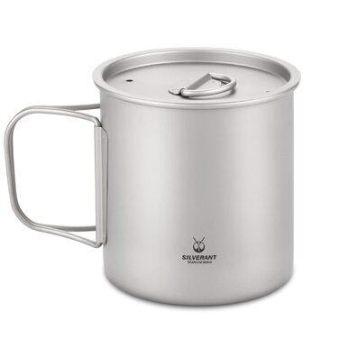 Серебряная титановая чашка 600 мл SILVERANT