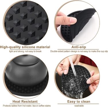 Силіконові підставки для напоїв 84 шт Eccliy