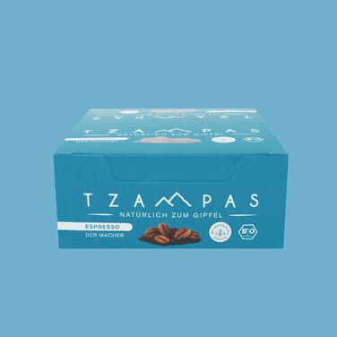Енергетичні батончики зі смаком еспресо 16 x 40 г, Espresso TZAMPAS
