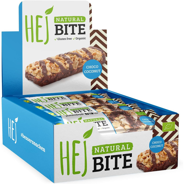 Органічні горіхові батончики - Низьковуглеводна закуска з горіхами - Веганський енергетичний батончик з мигдалем, фундуком та арахісом - Без глютену - Мигдаль та морська сіль 12 x 40 г Мигдаль та морська сіль 12 шт. (1 упаковка) (Шоколадно-кокосові, 12 шт