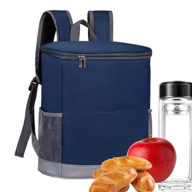 Дорожній холодильник, герметичний рюкзак-холодильник утеплений, скриня з льодом, туристичний аксесуар, велика місткість, термосумка для напоїв, пива, напоїв, синій