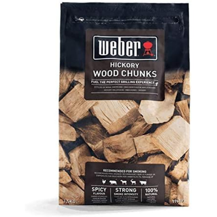 Тріска для копчення деревини гікорі 1,5 кг Weber
