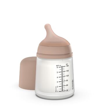Силіконова дитяча пляшечка Zero Zero Anti-Colic Slow Flow (S), 0 місяців, пляшечка для новонароджених, годується грудним вигодовуванням, 180 мл (180 мл - Slow Flow (S), середня)