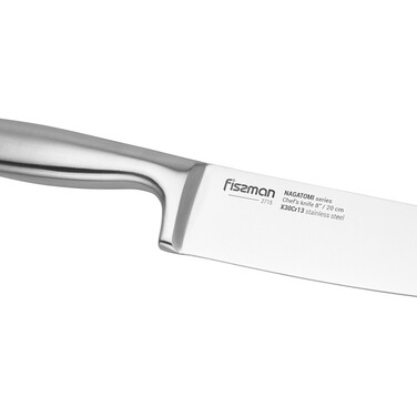 Набор ножей Fissman 6 принадлежностей NAGATOMI в деревянной подставке X30Cr13 сталь (2715)