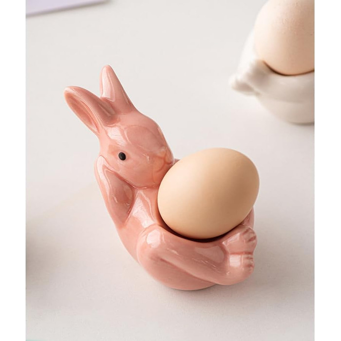 Набір із 2 чашок для яєць у формі лежачого кролика ARFUKA