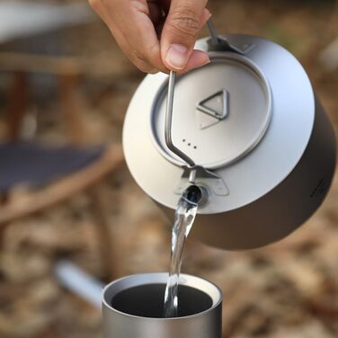 Титановый чайник для кемпинга 980 мл TIANHENGMart