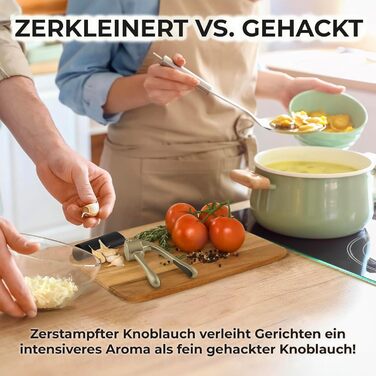 Кухонный пресс для чеснока с мягкой ручкой Zulay Kitchen