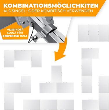 Набір із 3 столів для кемпінгу 100 х 60 см KESSER