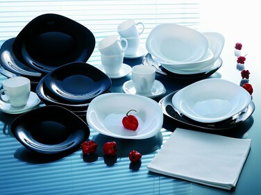 Сервиз столовый LUMINARC CARINE BLACK&WHITE, 30 предметов (6339303)