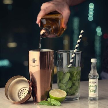 Профессиональный набор для приготовления коктейлей медный Rusty Barrel