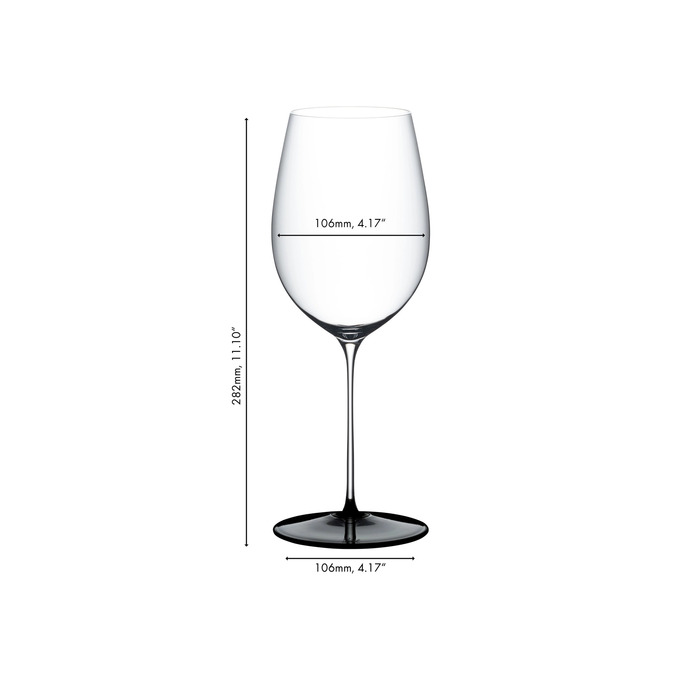 Бокал для красного вина Бордо Гран Крю 953 мл, Fatto A Mano Black Tie Riedel