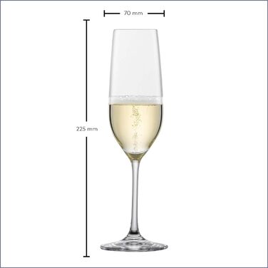 Бокал для шампанского 227 мл, набор 6 предметів, Vina Schott Zwiesel