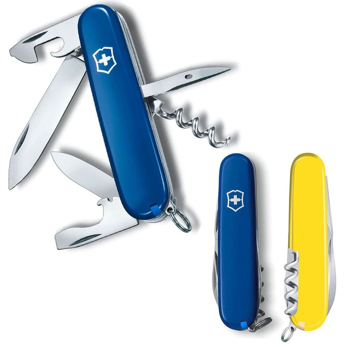 Ніж Victorinox Spartan Ukraine 91мм/12функ/син-жовт