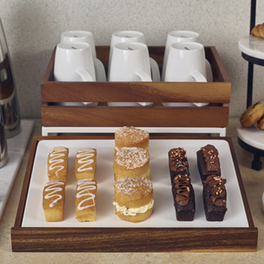 Стойка деревянная для ящика 34.5*28.5*h 7 см, Acacia Wood, GenWare