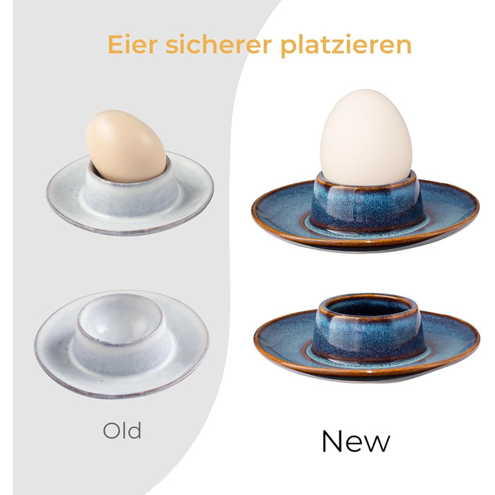 Порцелянові підставки для яєць 4 шт Bluweet