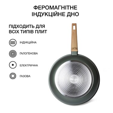 Сковоріда для жарки Fissman OLIVI 24x5,5 см алюміній з антипригарним покриттям (4414)