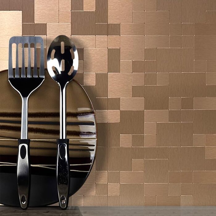 Мідний плитковий фартух для кухні 30,5 х 30,5 см DICOFUN