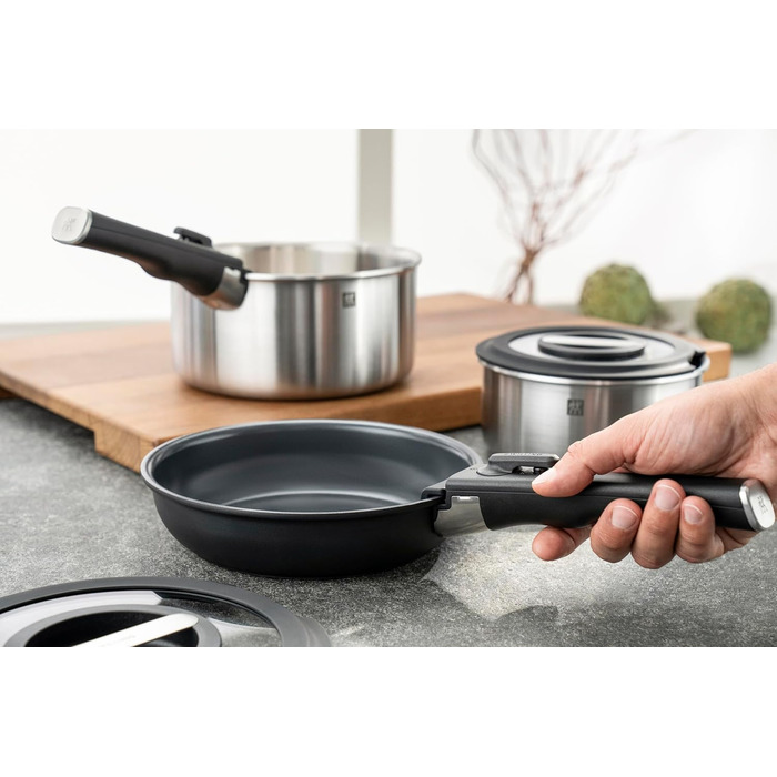 Набір з 3 сковорід 20, 24, 28 см зі знімною ручкою Unlock Zwilling