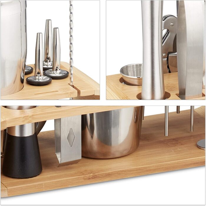 Професійний набір для коктейлів 11 предметів Relaxdays