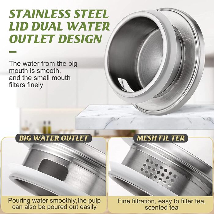 Скляний глечик з кришкою 3 л Liuruiyu