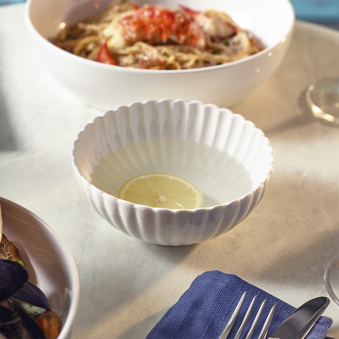 Салатник 400 мл, 13 см, Incise Porcelain Scalloped, GenWare