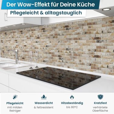 Самоклеящийся кухонный передник от брызгов 220 х 60 см danario