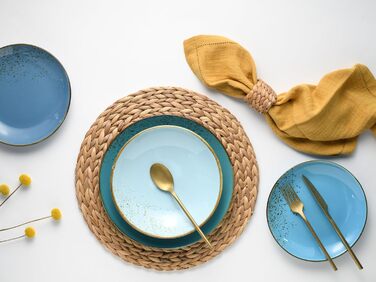 Серія Nature Collection Scandinavia, набір посуду з 16 предметів, комбінований сервіз керамограніту (обідній сервіз, аква), 19984