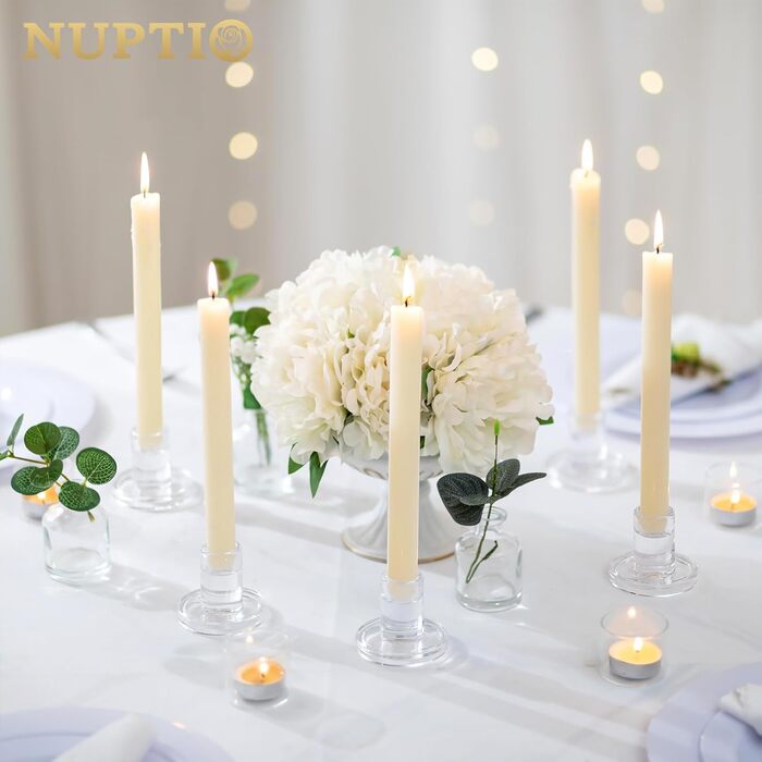 Стеклянные подсвечники 10 шт. прозрачные NUPTIO