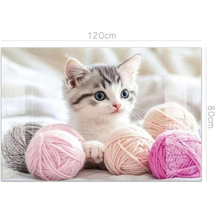 Кухонний фартух timalo зі скляним виглядом Акрилове скло 2 мм Бризкозахисна стіна для плити, скляний фартух, акрилова скляна настінна панель, захисна панель для фартуха Бетонно-блакитно-сірий (120x80 см, 241- Коти)