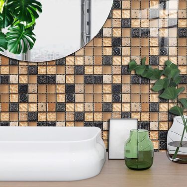 Наклейки на плитку від бризків 15 x 15 см 10 шт RMJCXYS