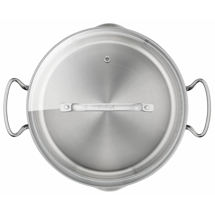 Tefal Каструля DUETTO+, 5л, з кришкою, нержавюча сталь, скло