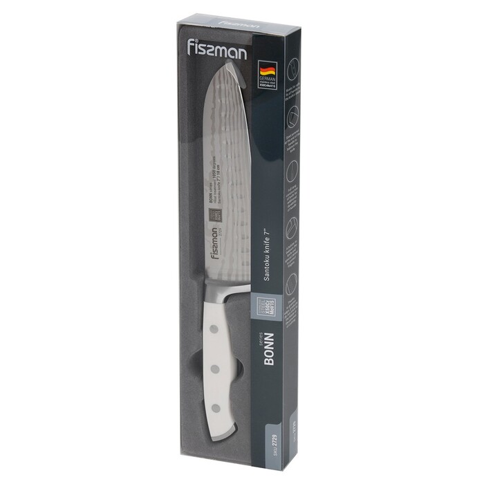 Ніж Fissman сантоку BONN 18 см X50CrMoV15 сталь (2729)
