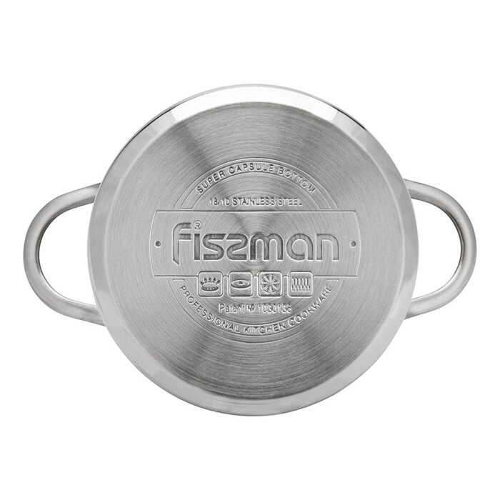 Кастрюля со стеклянной крышкой 14 см 1,1л BAMBINO Fissman