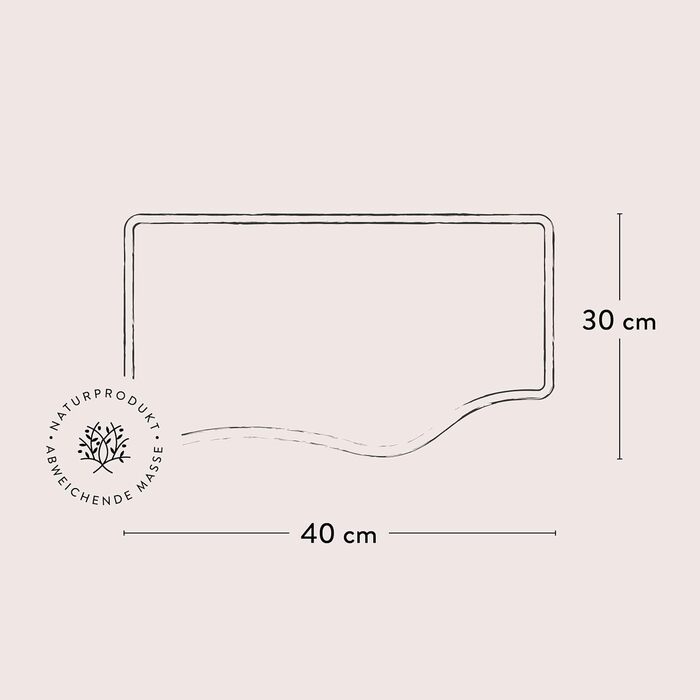 Дошка обробна з оливкового дерева 40 х 30 см das Olivenholzbrett
