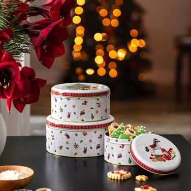 Набір з 3 різдвяних банок для печива, білий Winter Collage Villeroy & Boch