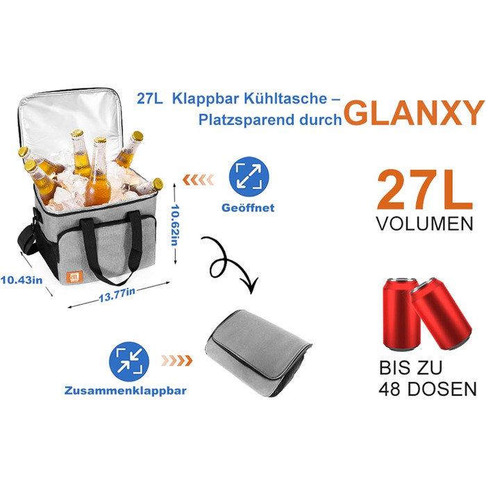 Термосумка 27 л Glanxy