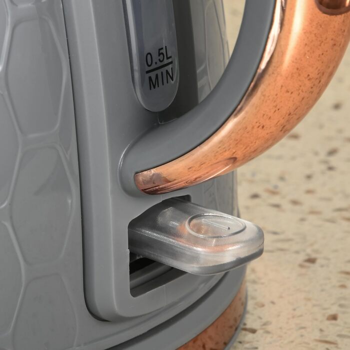 Набір тостерів HOMCOM Kettle об&39ємом 1,7 л з 4 скибочками тосту, набір для сніданку з 7 рівнями підрум&39янення, автоматичним вимкненням, функцією розморожування та розігріву та піддоном для крихт, (сірий)