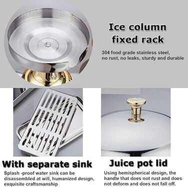 Диспенсер для напоїв професійний 24 л срібний Generisch