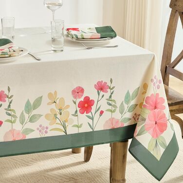 Весняна скатертина з квітковим візерунком 240 x 140 см FIBORIA