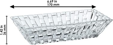 Сервірувальний набір Nachtmann, 5 предметів, блюдо (28x14 см) 4 шт. миски (12x12 см), кришталеве скло, Bossa Nova, 0090023-0 (набір з 4 предметів)