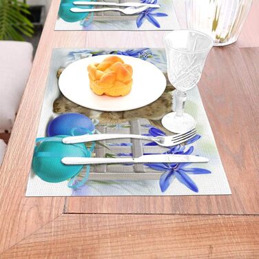 Подставка для стола с мотивом пасхального кролика 6 шт 30 х 45 см UNIOND