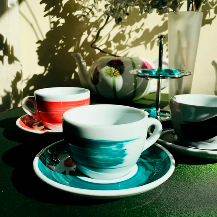 34404 Блюдце espresso 12 см Green для серій 'Verona/Torino/Roma Millecolori Hand Painted'