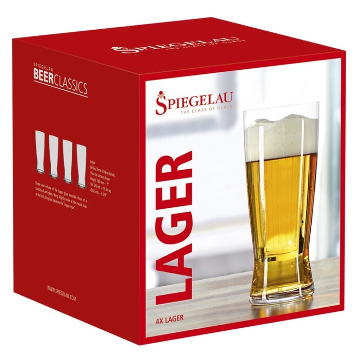 Набор бокалов для лагерного пива 630 мл, 4 предмета Beer Classics Spiegelau