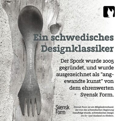 Титанова ложка-виделка-ніж для кемпінгу Light My Fire